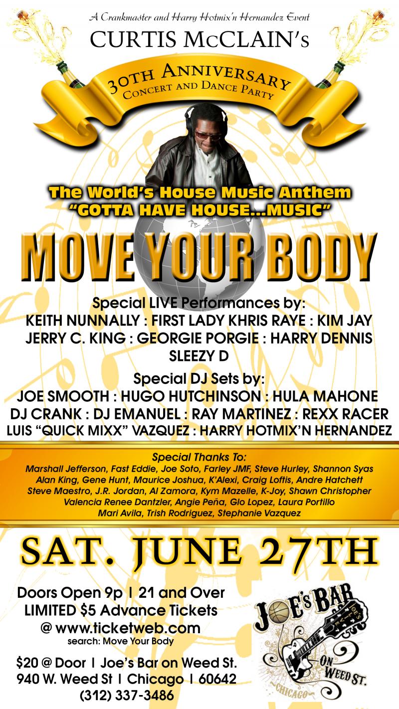 Curtis McClain 30th Anniversary "Move Your Body"